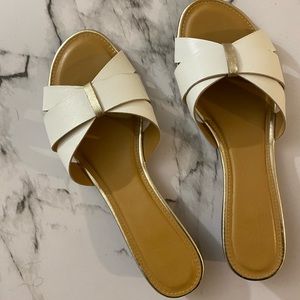 Coach And Four White Aoasta Wedge Sandal